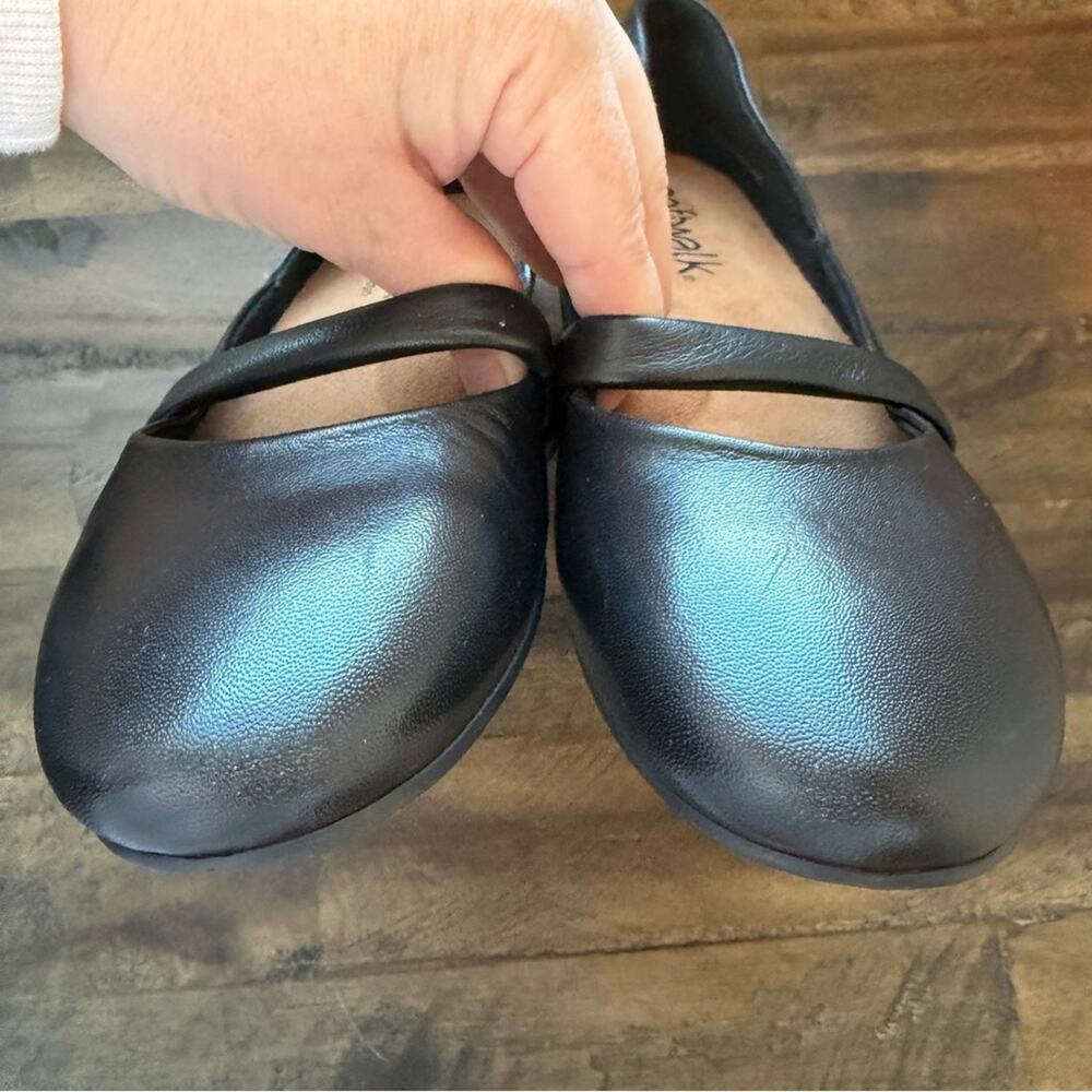 SoftWalk Samara Leather Mary Jane Ballet Flats Womens 7.5 N Comfort Cushioned - Picture 4 of 9